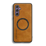 Magnetic For Magsafe Leather Case For Samsung Galaxy