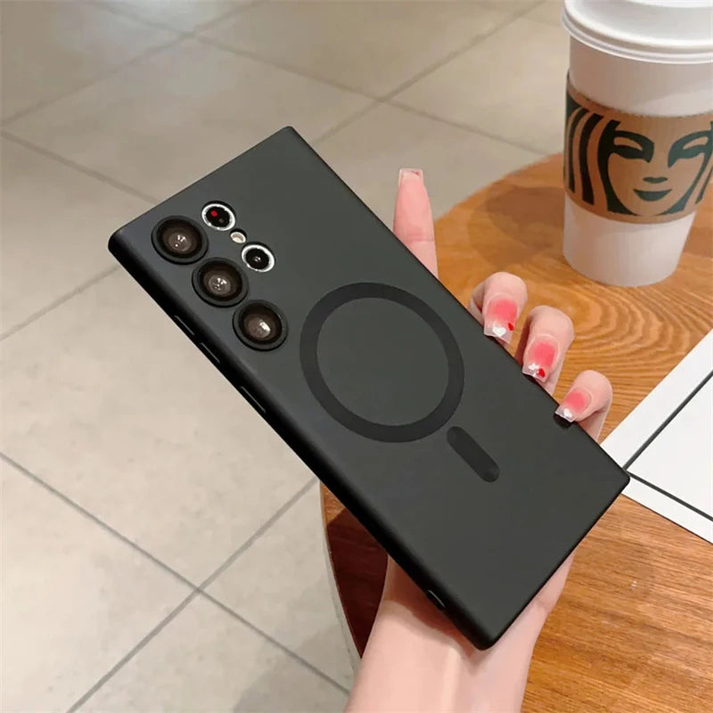 Luxury Shockproof Magnetic Wireless Charging For Magsafe Cases For Samsung
