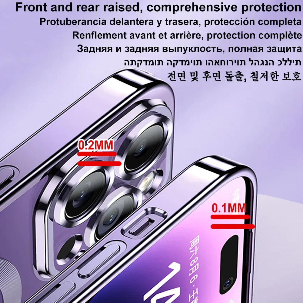 Magnetic Plating Case For iPhone