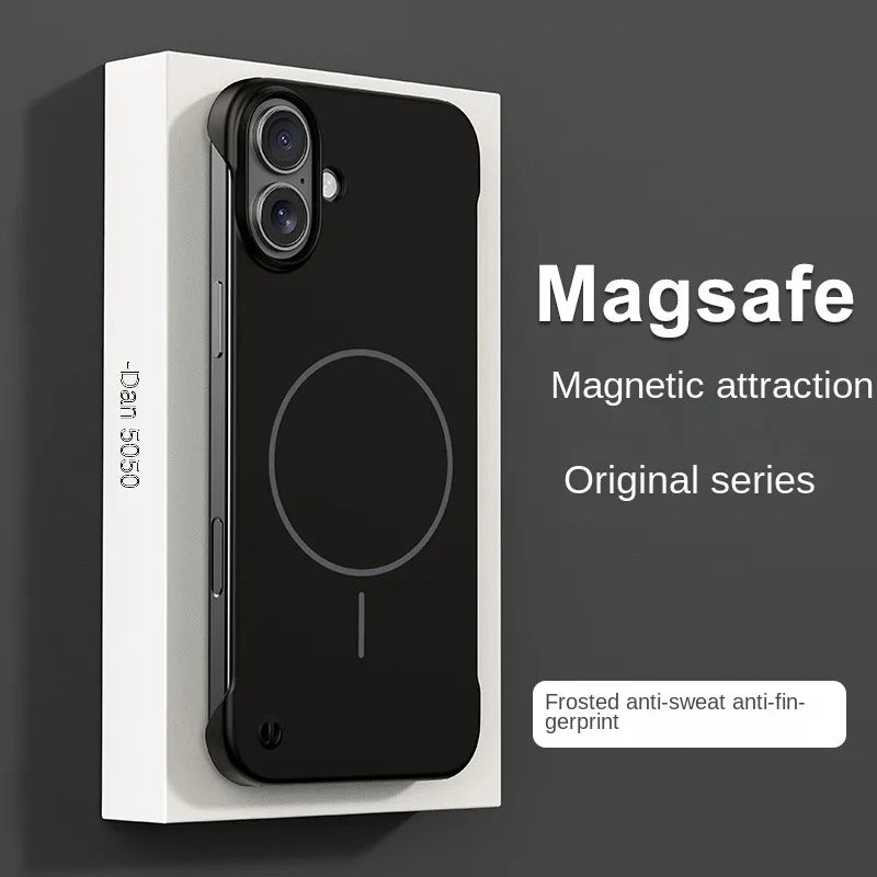 Ultra Thin Frameless Magnetic Case For iPhone