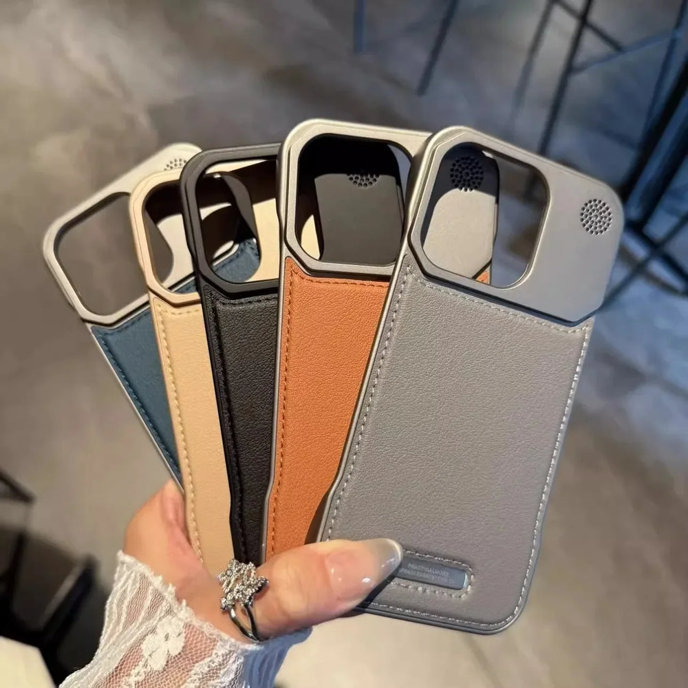 Business Aromatherapy Leather Case for iPhone