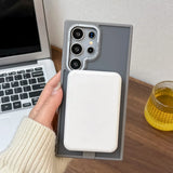 Luxury Metal Stand Magsafe Case For Samsung