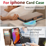 Luxury Business Leather Wallet Flip Case for Iphone