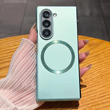 Ultra Thin Metal Paint Plating Magnetic Frosting Case For Samsung