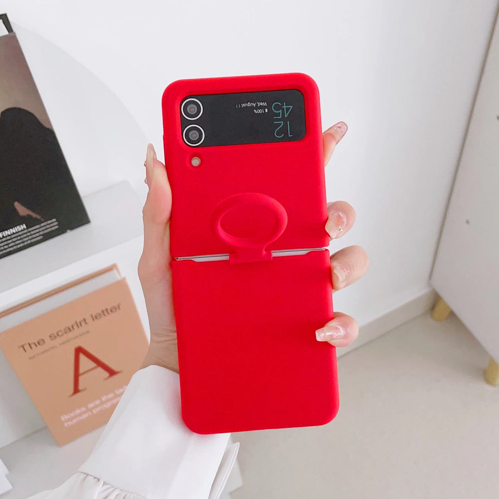 Liquid Silicone Ring Holder Case for Samsung Galaxy