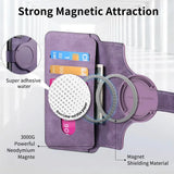 2 in 1 Detachable Leather Wallet For Magsafe Magnetic Phone Case For iPhone