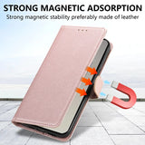 Wallet With Card Slot Magnetic Flip Leather Case For Samsung