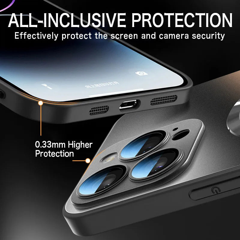 Luxury Matte Magnetic Case For iPhone