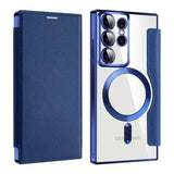 Flip leather business card slot for Samsung