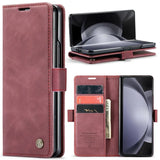 Leather Wallet Card Slot Phone Case for Samsung