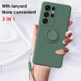 Liquid Silicone Magnetic Holder Case For Samsung