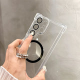 Transparent Armour Magnetic Case For Samsung