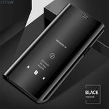 Luxury smart mirror flip phone case suitable for iPhone