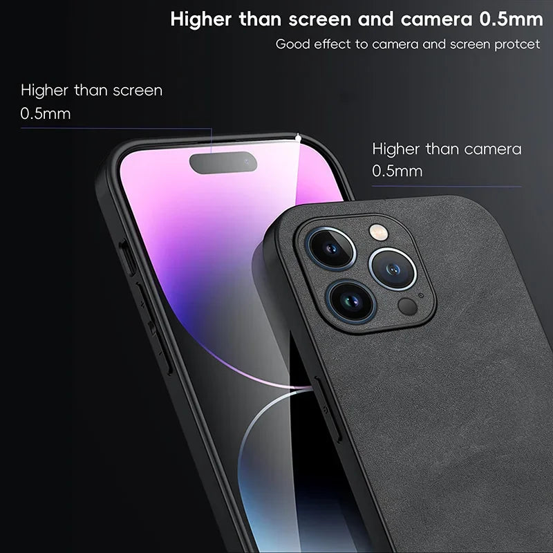 Luxury Leather Phone Case For iPhone