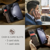 Leather Wallet Card Slot Phone Case for Samsung