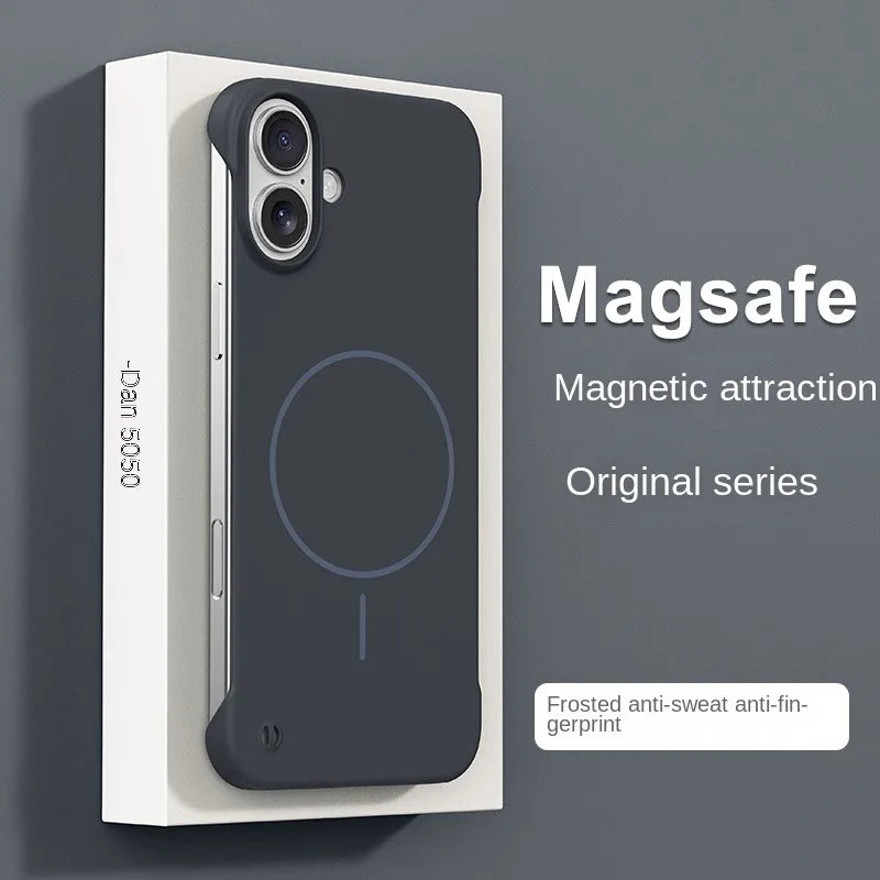 Ultra Thin Frameless Magnetic Case For iPhone
