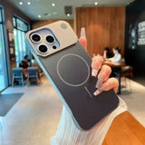 Luxurious matte phone no-frame shockproof case for iPhone