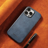 Ultra Thin Slim Leather For Magsafe Phone Case For iPhone