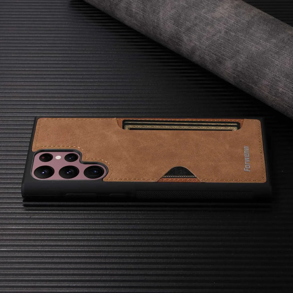 Retro LeatherCover Solt Case for Samsung Galaxy