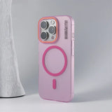 Ultra Thin Frosted Barcode MagSafe Phone Case for iPhone