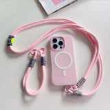 Crossbody Strap Lanyard Magnetic Case For iPhone