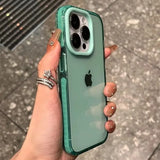 Luxury Transparent Airbag Bumper Case For iPhone