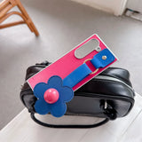 Flowers Leather Wristband Phone Case For Samsung Galaxy