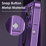 Aluminum Metal Frame Magnetic Case For iPhone