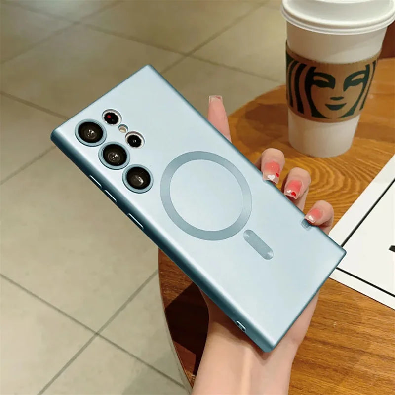Luxury Shockproof Magnetic Wireless Charging For Magsafe Cases For Samsung