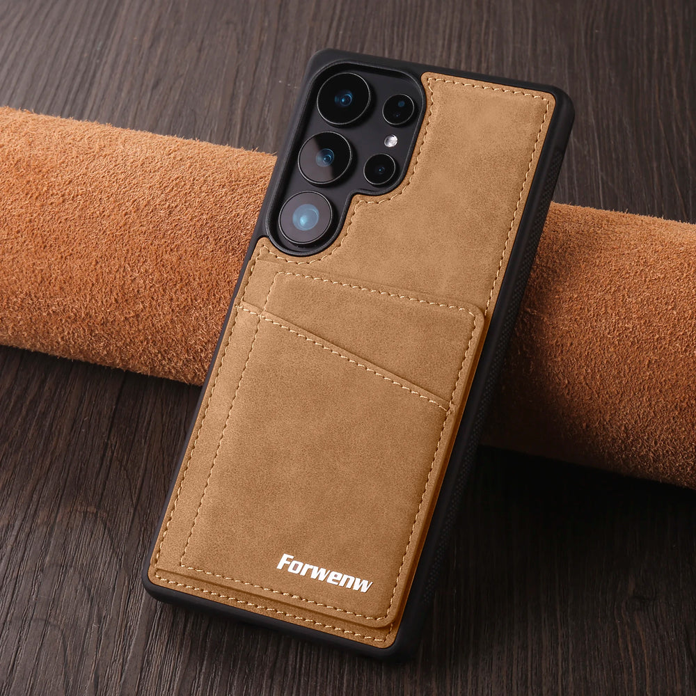 Leather Magnetic Case for Samsung