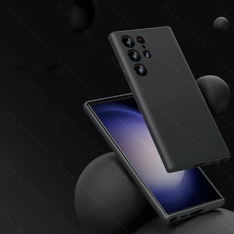 Liquid Soft Silicone Case For Samsung