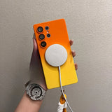 Liquid Silicone Gradient Color Magsafe Case for Samsung Galaxy