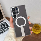 Luxury Metal Stand Magsafe Case For Samsung