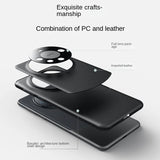 Colorblock leather case anti-fall magnetic mobile phone case For Samsung