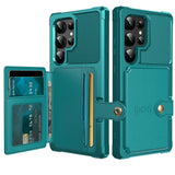 Magnetic Cards Solt Wallet Leather Case For Samsung