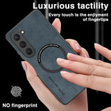 Magnetic For Magsafe Leather Case For Samsung Galaxy