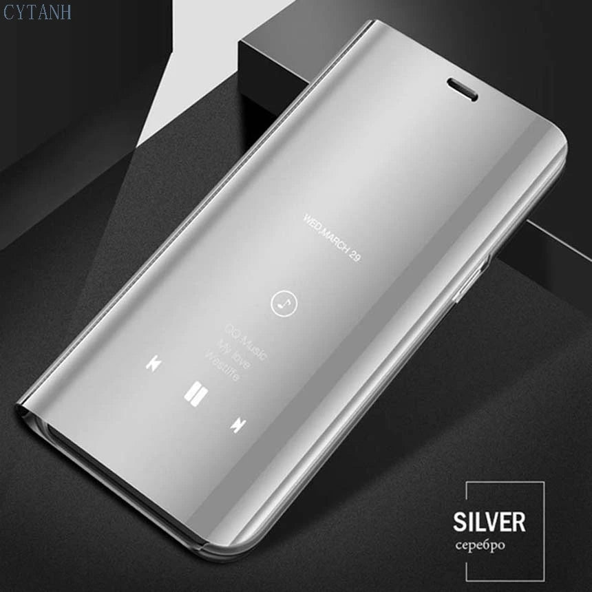 Luxury smart mirror flip phone case suitable for iPhone