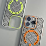 Ultrathin Frosted Geometric Elements MagSafe Case For iPhone