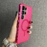 Armor Wave Curly Non-Slip Bumper Magsafe Case For Samsung