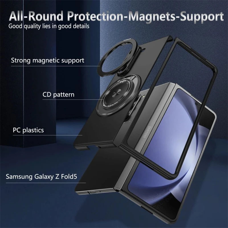 Rotating Bracket Magnetic Phone Case For Samsung