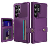 Magnetic Cards Solt Wallet Leather Case For Samsung