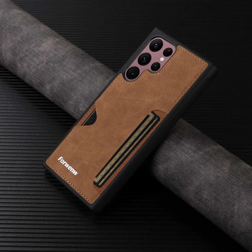 Retro LeatherCover Solt Case for Samsung Galaxy