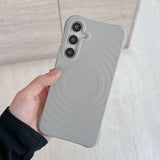 Luxury Water Ripple Liquid Silicone For MagSafe Case For Samsung
