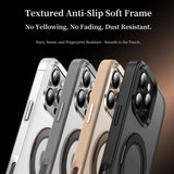 Rotating Magnetic Kickstand Stand Phone Case For iPhone