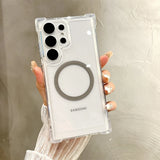 Transparent Armour Magnetic Case For Samsung