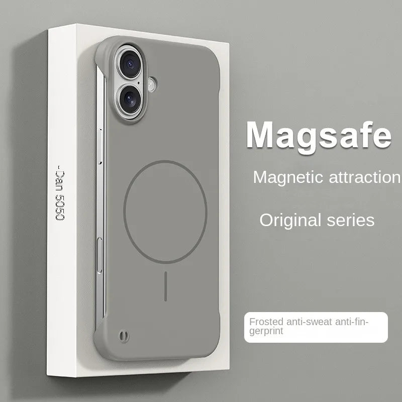 Ultra Thin Frameless Magnetic Case For iPhone
