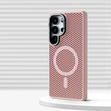 Honeycomb Mesh Cooling Magnetic Bumper Case for Samsung