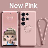 Liquid Silicone Magnetic Holder Case For Samsung