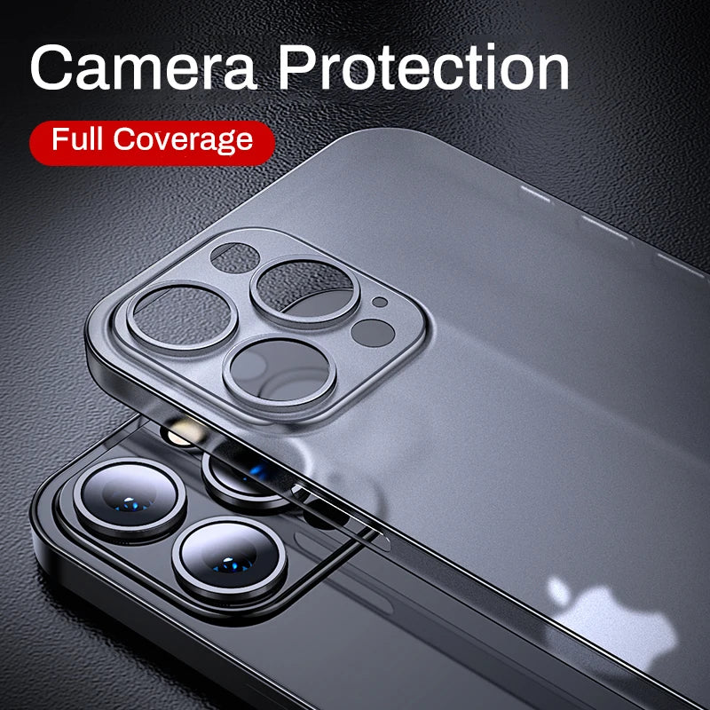 Ultra Thin Matte Translucent Case For iPhone