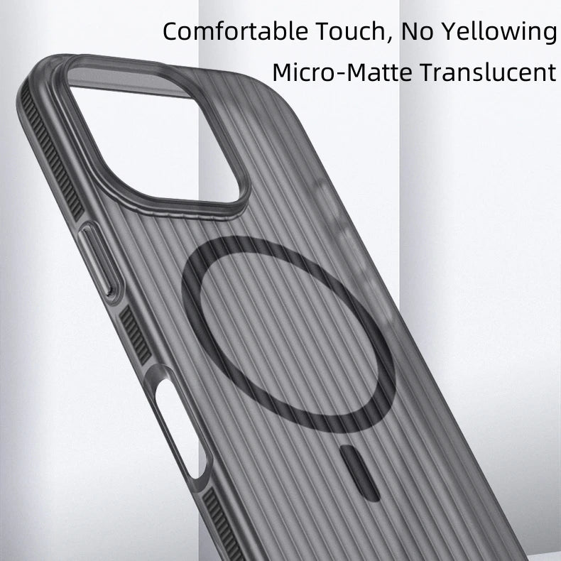 3D Corrugated Texture Magsafe Magnetic Case For iPhone